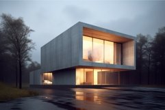 Minimalist house modern. Generate Ai Product Image 1