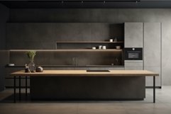 Contemporary Minimalistic kitchen. Generate Ai Product Image 1