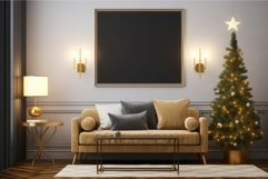 Poster frame living room sofa. Generate Ai Product Image 1