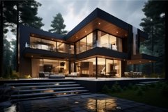 Convenient Modern sunny house. Generate Ai Product Image 1