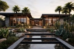 Impressive Modern sunny house. Generate Ai Product Image 1