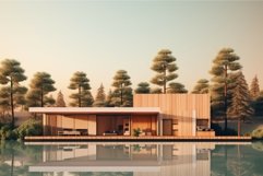 Fresh Modern sunny house. Generate Ai Product Image 1