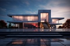 Polished Modern sunny house. Generate Ai Product Image 1