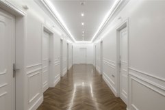 Minimalist style corridor property. Generate Ai Product Image 1