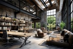 Modern office interior corporate. Generate AI Product Image 1