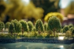 Modern tree miniature. Generate Ai Product Image 1