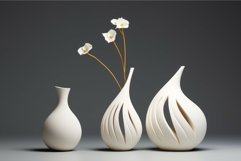 Modern vases set. Generate Ai Product Image 1