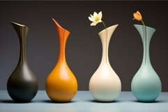 Stylish Modern vases set. Generate Ai Product Image 1