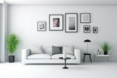Modern white living room. Generate Ai Product Image 1