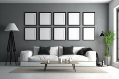 Modern white living room design. Generate Ai Product Image 1
