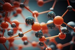 Complex Molecular structure cell. Generate Ai Product Image 1