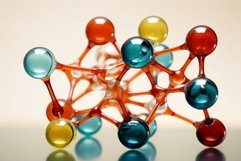 Fundamental Molecular structure cell. Generate Ai Product Image 1