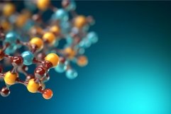 Molecule mockup background. Generate Ai Product Image 1