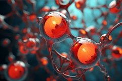 Colorful Molecule 3d art. Generate Ai Product Image 1