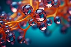 Organic Macro molecules. Generate Ai Product Image 1