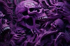 Intimidating Monster skeleton purple. Generate Ai Product Image 1
