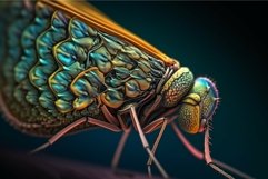 Mosquito macro colorful. Generate Ai Product Image 1