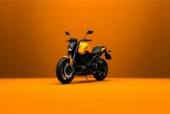 Motorbike mockup background. Generate Ai Product Image 1