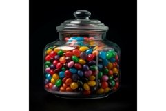 Multicolored candy jar. Generate AI Product Image 1