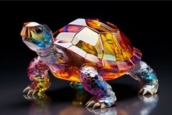 Cool Crystal turtle. Generate Ai Product Image 1