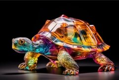 Precious Crystal turtle. Generate Ai Product Image 1