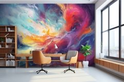 Intricate Mural paint wave. Generate Ai Product Image 1