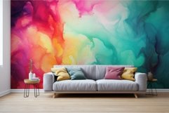 Intricate Mural paint wave. Generate Ai Product Image 1