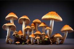 Mushroom different illustration. Generate Ai Product Image 1
