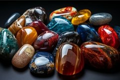 Radiant Colorful gemstones. Generate Ai Product Image 1