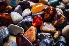 Iridescent Colorful gemstones. Generate Ai Product Image 1