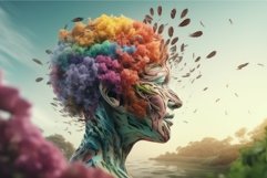 Nature connection mind. Generate Ai Product Image 1
