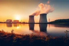 Nuclear power plant. Generate Ai Product Image 1