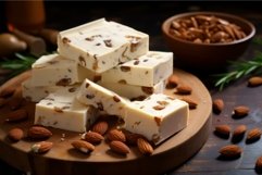 Delicious Nutty nougat. Generate Ai Product Image 1