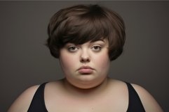 Positive obese woman. Generate Ai Product Image 1