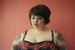 Striking positive obese woman. Generate Ai Product Image 1