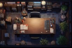 Organized Office desktop view. Generate Ai Product Image 1