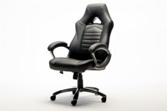 Comfortable Office chair black workspace. Generate Ai Product Image 1