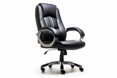 Office chair black workspace. Generate Ai Product Image 1