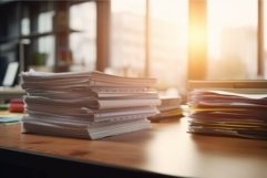 Office desk problem. Generate Ai Product Image 1