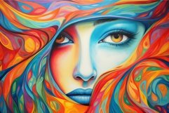 Vibrant Colorful stack of soft oil pastel. Generate ai Product Image 1