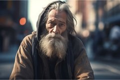 Old man looking homeless. Generate ai Product Image 1