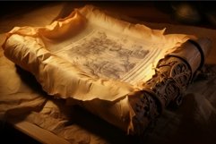 Aged Old parchment paper. Generate ai Product Image 1