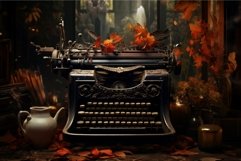 Weathered Old typewriter. Generate Ai Product Image 1
