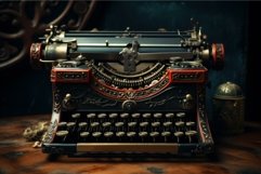 Nostalgic Old typewriter vintage. Generate Ai Product Image 1