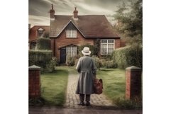 Old woman beautiful house. Generate Ai Product Image 1