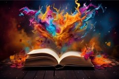 Captivating Open magic book colorful. Generate Ai Product Image 1