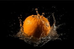 Orange on black background Product Image 1