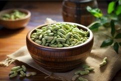 Fresh Organic edamame beans. Generate Ai Product Image 1