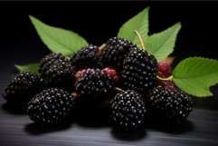 Earthy Organic mulberry. Generate Ai Product Image 1