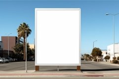 Outdoor advertising poster street billboard. Generate Ai Product Image 1